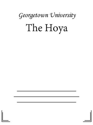 cover image of The Hoya